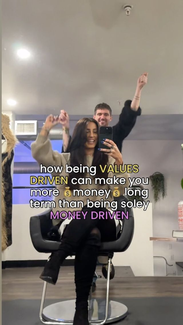 When you’re primarily money driven, you’ll abandon parts of yourself to get to your goal faster.

The feeling of LACK and SCARCITY in our systems can create this kind of internal urgency to 
go go go, 
fast fast fast, 
so we can arrive arrive arrive.

Which can create a big old mess in your relationships, energy, and even within your company.

Values I’m not willing to sacrifice (in no particular order)
✅ Authenticity
✅ Self-Expression/Creativity
✅ Connection 
✅ Reciprocity
✅ Energy Restoration
✅ Pleasure + Fun
✅ Effiiency
✅ Conscious Communication
✅ Emotional Intelligence
✅ Integrity/Congruence
✅ Community/Family

All of these values became more important to me when I didn’t have or fully embody them, realizing I didn’t like life as much without them.

Not only that — life didn’t work as well when money was a more worshipped god than any of the above.

👉🏽I’d sacrifice rest for quicker results.
Without rest, I’d be less creative, and less effective overall.

👉🏽I’d sacrifice efficiency (and effectiveness) for speed.
Without efficiency, I’d have my energy and focus split in a million different directions…thinking that the faster I’d go, the quicker I’d get the result (money.)

Then, getting money would turn into self-sacrifice and self-abandonment.

Which, to put it simply, is inefficient and unsustainable as fuck.

Action step: Map out a business strategy for the upcoming month that infuses each of your values into it.

Consider your schedule: how can I prioritize rest, play, and efficiency this month?

Consider your offers: how can I infuse creativity + authenticity into how I lead?

Consider your content: how can I create connection + reciprocity with my audience this month?